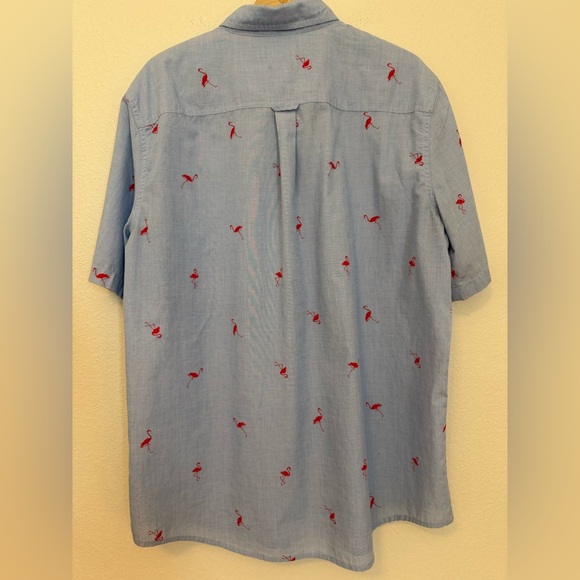 Chaps Flamingo Button-Down Shirt - Picture 2 of 8